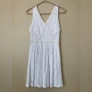 Lace Sleeveless Zip Up Dress - Size small